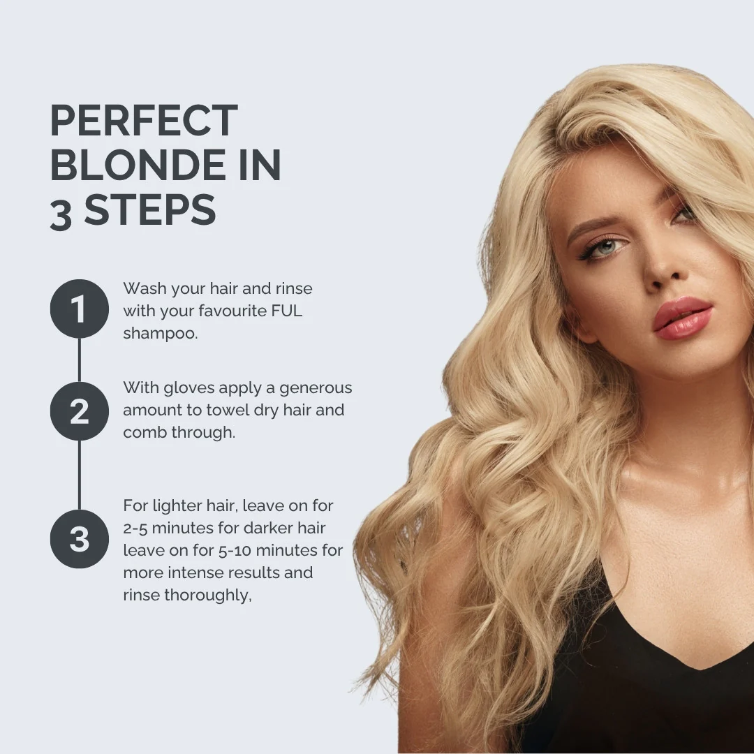 FUL Purple Hair Mask 300ml – Anti-Yellow Toning Mask for Blonde, Silver & Bleached Hair - Image 4
